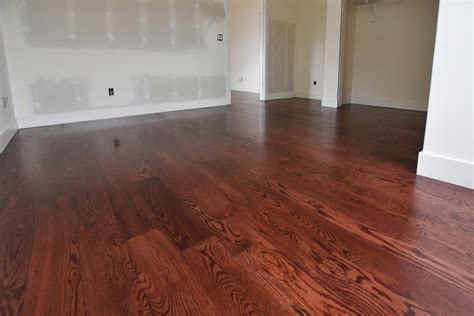 Red Mahogany Stain On 2 Red Oak Flooring The Flooring Artists