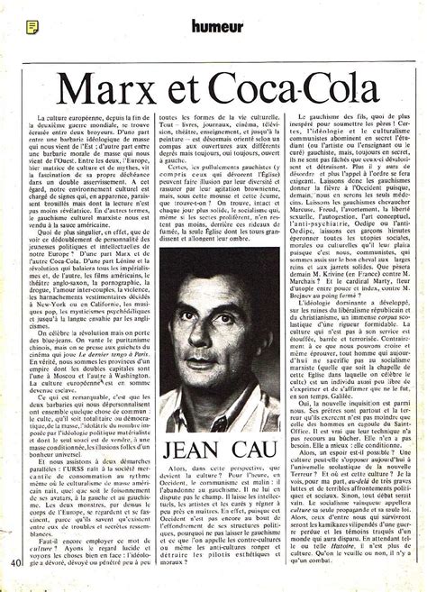 Calaméo Marx Et Coca Cola Jean Cau