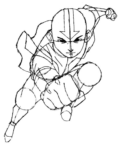 How To Draw Aang From Avatar The Last Airbender Drawing Lesson Page 2