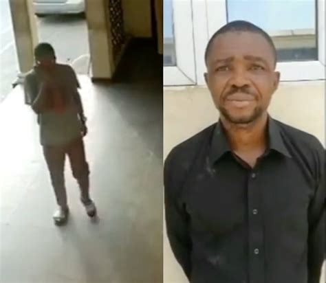 ejected policeman was caught stealing phone from a police station video galantnaija