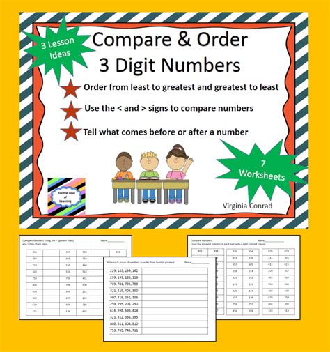 Comparing 3 Digit Numbers