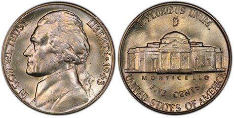 Images Of Jefferson Nickel 1943 Dd 5c Rpm Fs 501 Pcgs Coinfacts