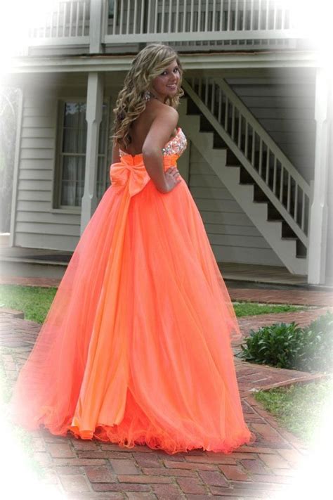 Proms And Special Occasions Neon Coral Dress By Macduggal
