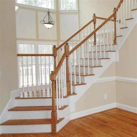 oak stair rail stair designs