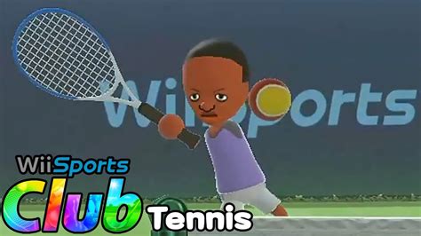 Wii Sports Club Tennis Gameplay Player Theo AlexGamingTV YouTube
