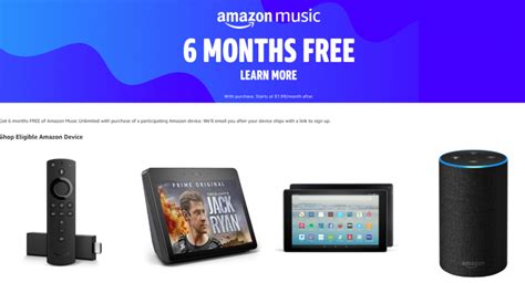 Amazon Prime Day 6 Months Of Amazon Music Unlimited For