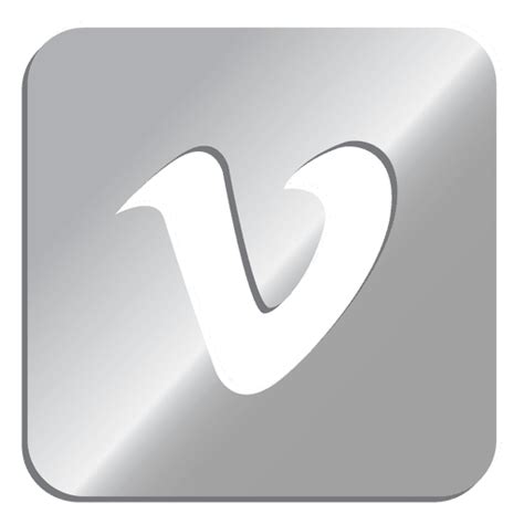Vimeo Silver Icon Transparent Png And Svg Vector File