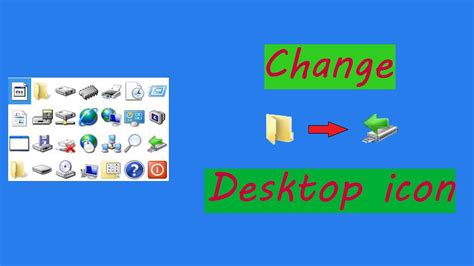How To Change Desktop Icon On Pc Youtube