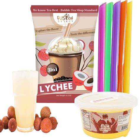 Buy Fusion Select Ultimate Lychee Bubble Tea Diy Kit 3 In 1 Bubble