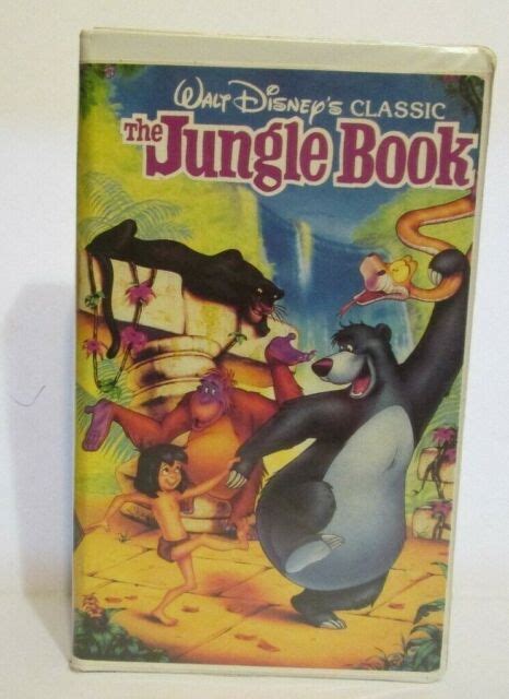 Walt Disneys Classic The Jungle Book Vhs 1991 For Sale Online Ebay
