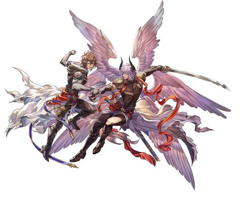 Sandalphon And Lucifer Granblue Fantasy And 1 More Drawn By Hakueil
