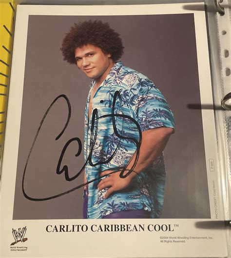 Wwe Carlito Caribbean Cool 8x10 Autographed Signed Auto Photo Ebay