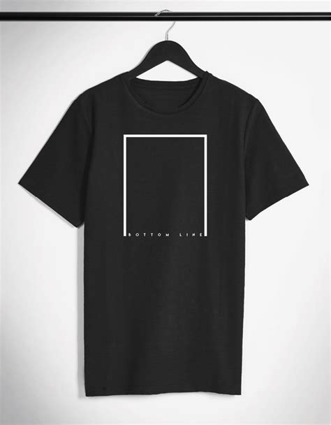 Bottom Line Minimalistic T Shirt By Siikaline Tshirt Design Men