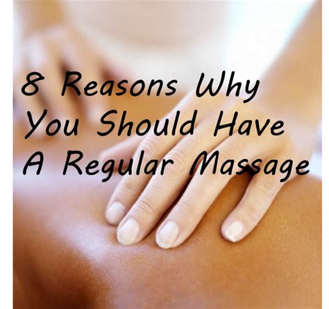 8 Reasons Why You Should Have A Regular Massage | Massage therapy, Shiatsu massage, Massage ...