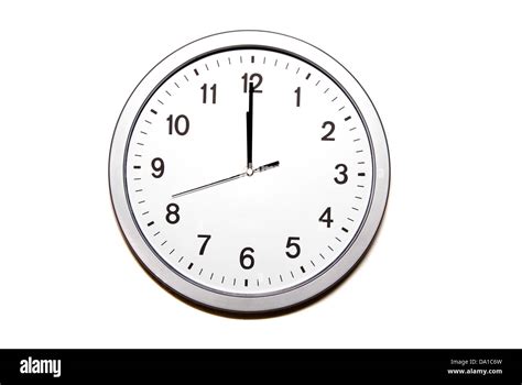 Clock Signing The Twelve Oclock Hour Part Of 12 Hours Series Stock
