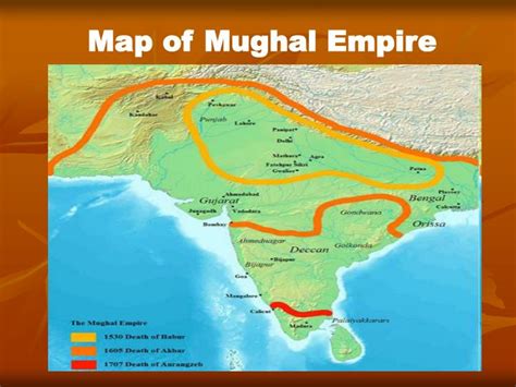 Ppt Map Of Mughal Empire Powerpoint Presentation Free Download Id