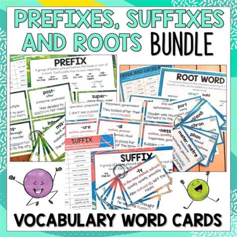 Prefixes Suffixes And Greek And Latin Root Word Posters And Vocabulary