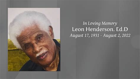 Leon Henderson Edd Tribute Video