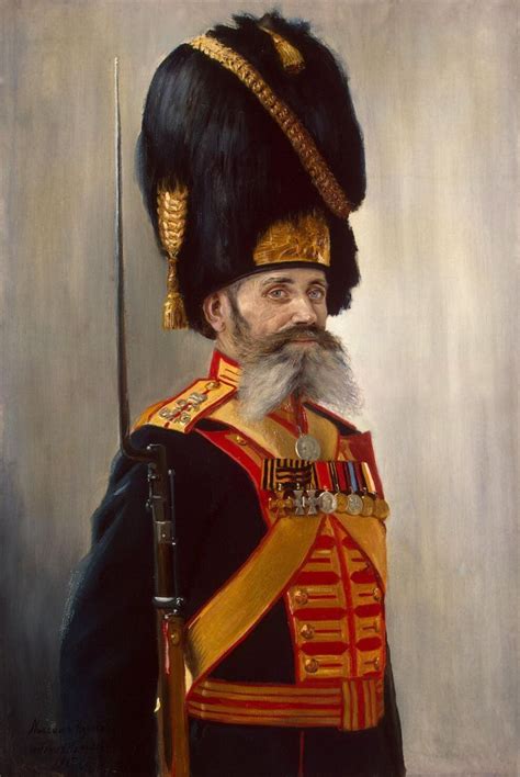 Imperial Russia Portrait Of The Court Grenadier M Kulakov By