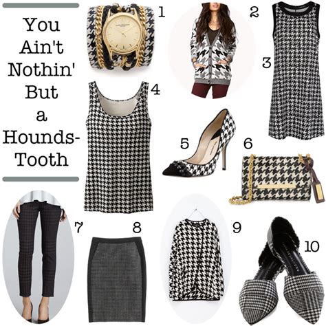 10 Pieces Of Houndstooth Clothing