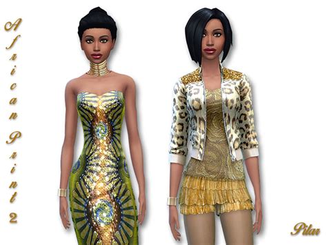 The Sims Resource African Print 2