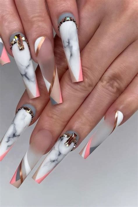 Cute Nail Designs 2022 Long ~ Aesthetic Swirl Nails In 2021 Yositamusni
