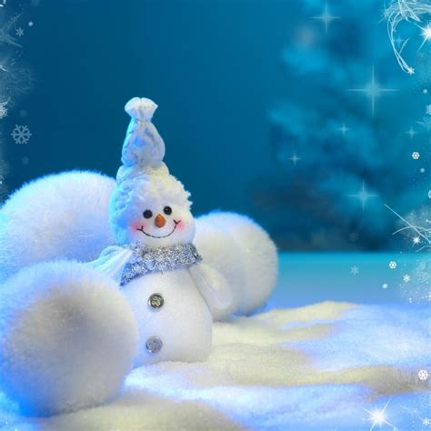 Happy Little Snowman Ipad Wallpapers Free Download