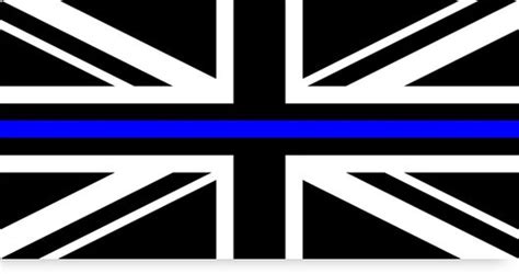 Thin Blue Line Uk Flag Canvas Prints By Thatstickerguy Redbubble