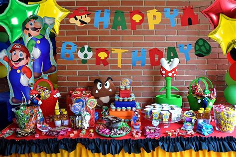Buy Roraro Mario Birthday Party Pack Felt Banner Balloons Party Supplies Decorations Super Mario