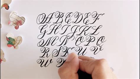 Beginner Calligraphy Alphabet Guide Make Sure To Subscribe And Turn