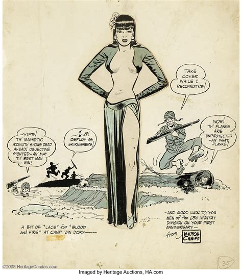 Milton Caniff Miss Lace Pin Up Original Art Undated Hubba Lot 3110 Heritage Auctions