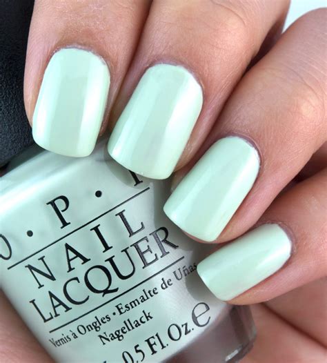 Opi Softshades Collection Review And Swatches Mint Nail Polish