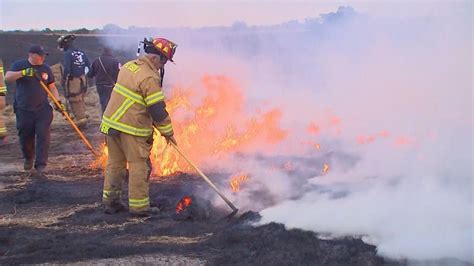 Drought Driven Fire Burns Hundreds Of Acres In