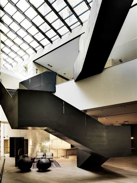 Stairmaster Piero Lissoni · Mamilla Hotel Architecture Collage