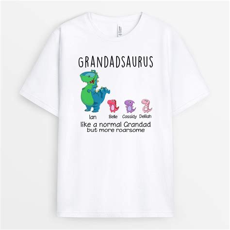 Personalised Grandpasaurus Shirt Personal Chic