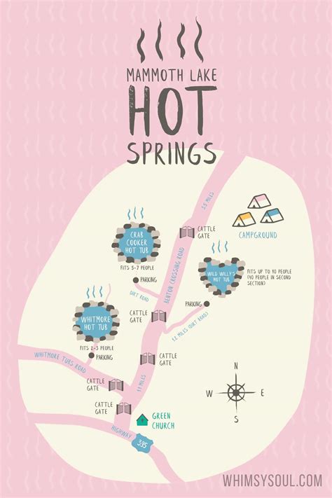 Mammoth Lakes Hot Springs Complete Guide Map