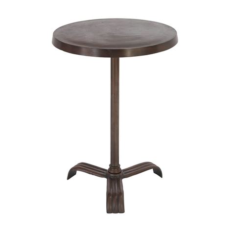 Accent tables can be classified into three basic shapes: Barlow Metal Accent Table, Bronze made by Countryside ...