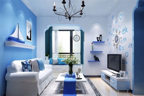 Desain rumah dot perpaduan warna rumah minimalis abu abu via catrumahminimalis.me. Ruang Tamu Sempit Warna Biru Minimalis - Ndik Home