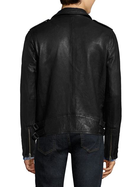 Lyst Iro Zip Front Lambskin Leather Jacket In Black For Men