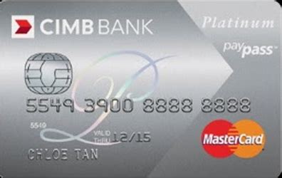 There is a card for everyone, whether you are interested in racking. CIMB Platinum MasterCard by CIMB Bank