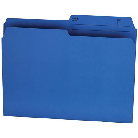Hilroy Letter Size File Folders Blue Box Of 100 Grand And Toy