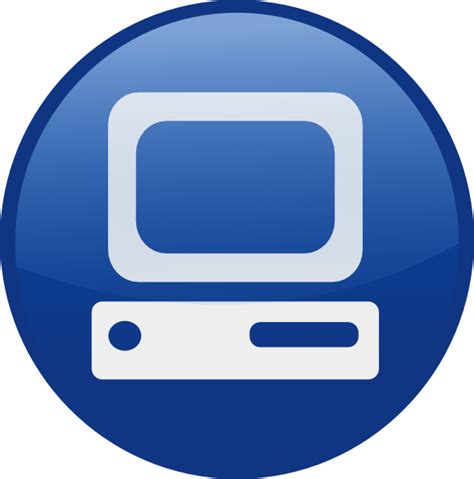 Blue Computer Desktop Clip Art At Vector Clip Art Online