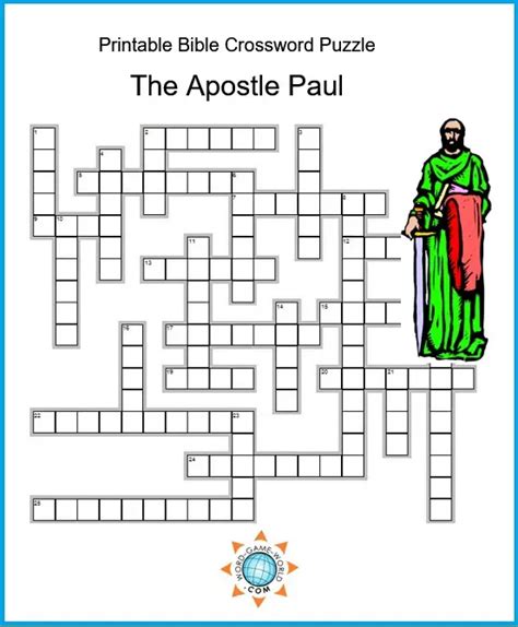The Good Samaritan Crossword Puzzle Parables Sunday School Genesis