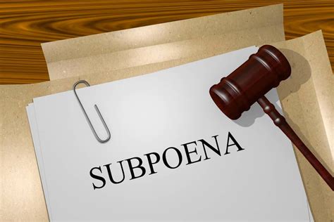 How Is A Subpoena Legally Served