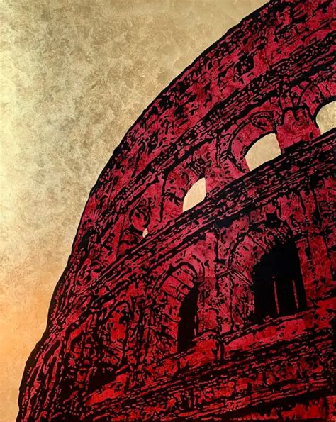 Colosseum No 1 By Kobransky 2020 Painting Acrylic Gilding On