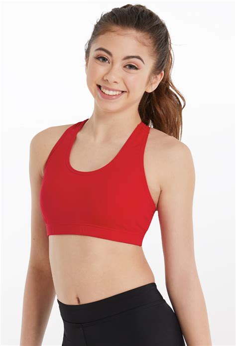 Balera Crop Top Girls For Dance Mock Neck Style With Mesh Insets And High Support Other Sports Dance