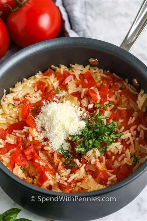 Tomato Basil Rice Fresh And Full Of Flavor