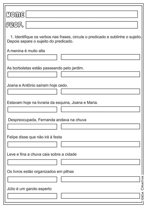 Atividades Pronome Pessoal EDULEARN