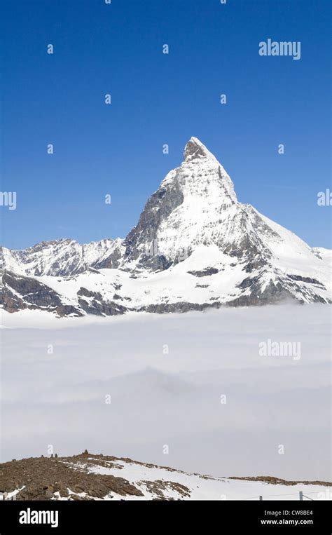 The Matterhorn Pennine Alps From Atop Gornergrat Peak Zermatt