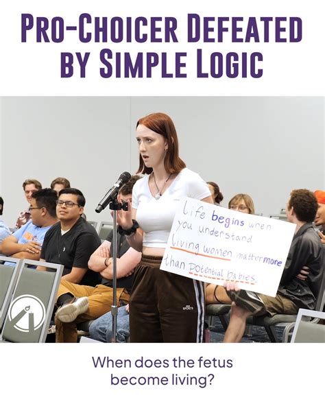 Pro Choicer Defeated By Simple Logic Logic Video Clip Reposting